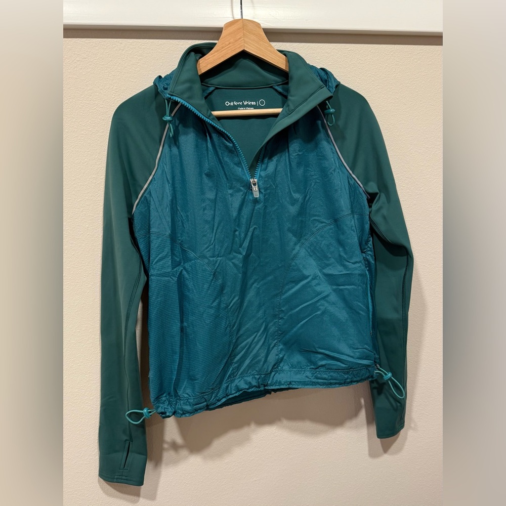 Outdoor Voices Fast Track Windbreaker Teal Women’s Small